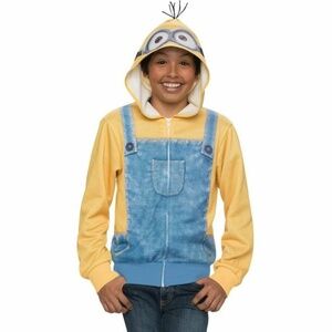 BRAND NEW boy youth minion minions hoody hoodie sweater size 14-16 for 12-14 YRS
